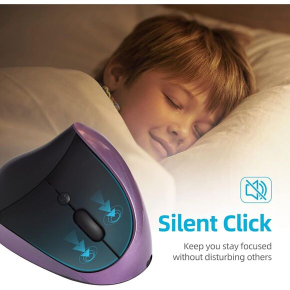 Woddlffy Ergonomic Mouse Wireless,Rechargeable Vertical Mouse Right Handed mouse - Picture 4 of 6